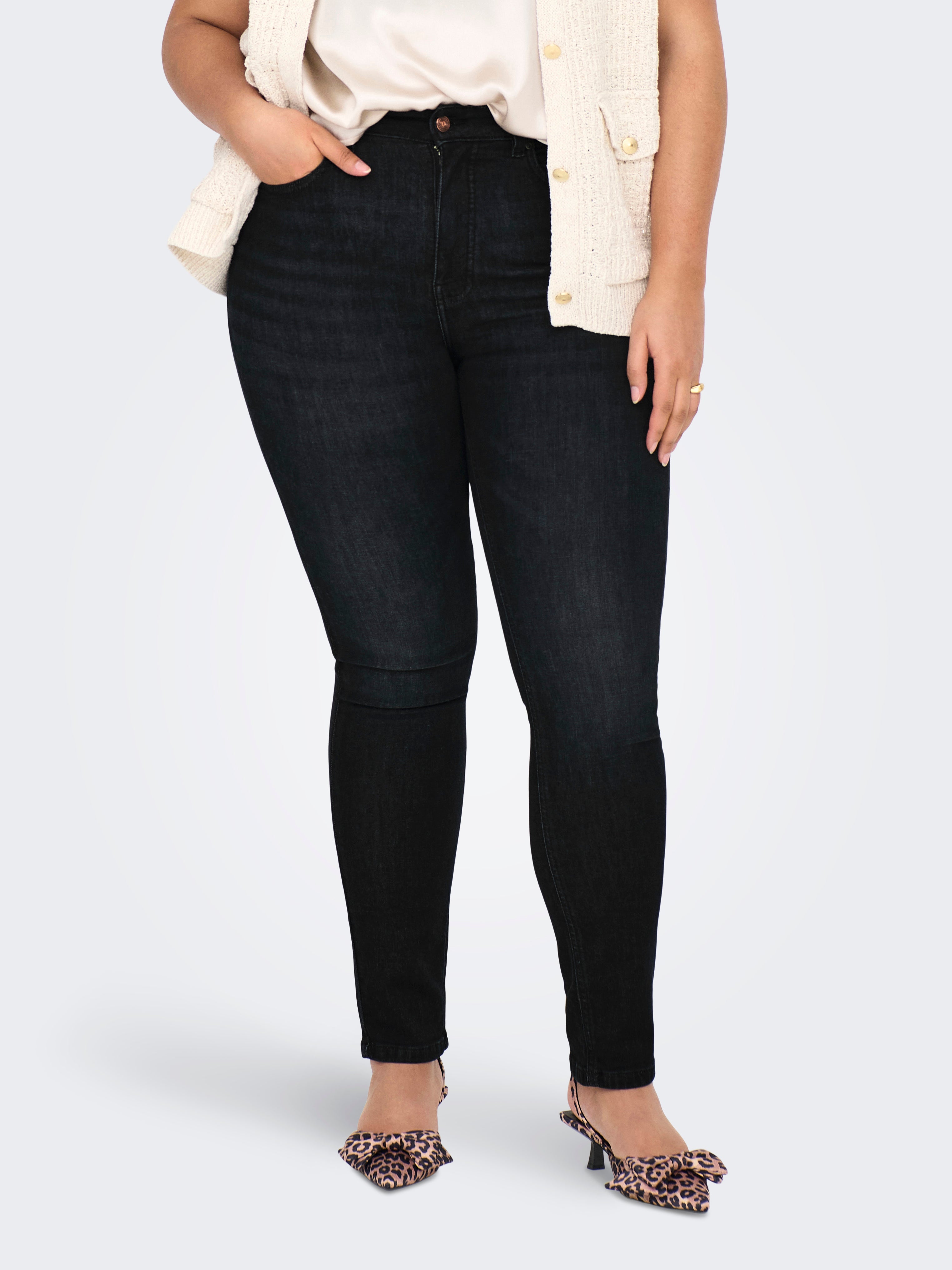 Caremmy Hohe Taille Skinny Fit Jeans