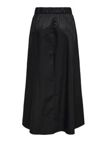 ONLY High waist Long skirt -Black - 15327600