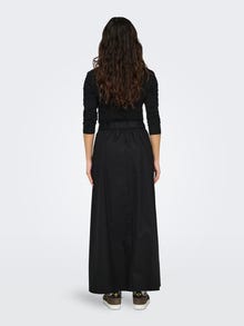 ONLY High waist Long skirt -Black - 15327600