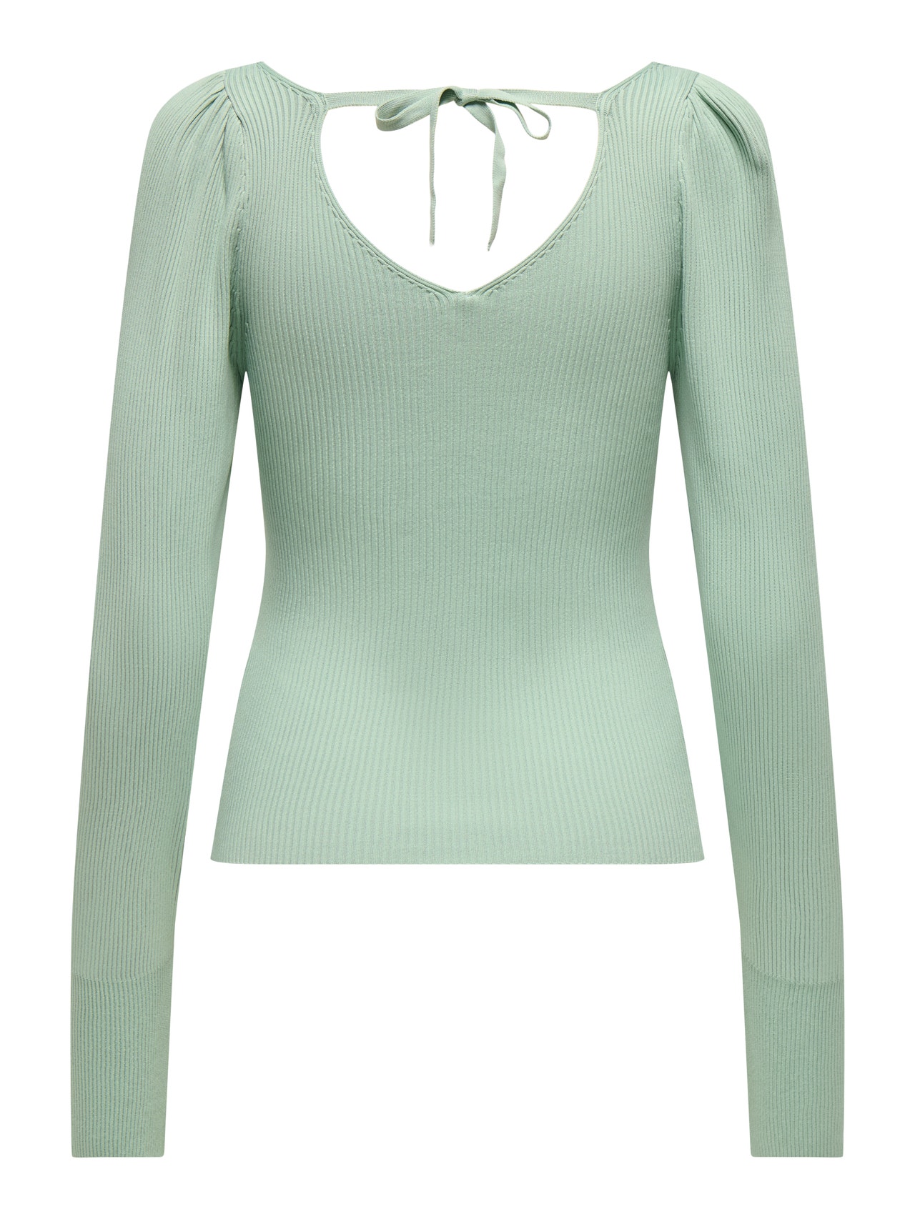 ONLY Normal geschnitten V-Ausschnitt Pullover -Aqua Gray - 15327671