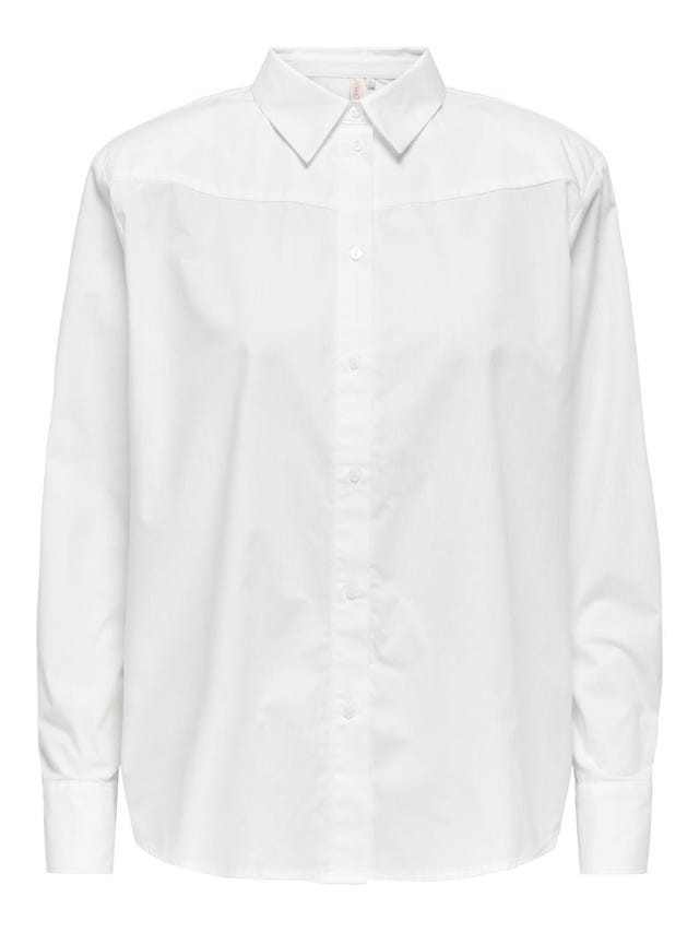 ONLY Avslappnad Skjortkrage Manschetter med knappar Skjorta - 15327687