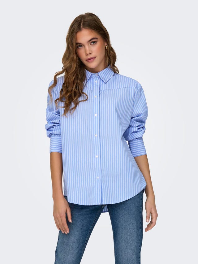 ONLY Relaxed fit Overhemd kraag Manchetten met knoop Overhemd - 15327687
