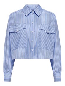 ONLY Regular Fit Shirt collar Buttoned cuffs Shirt -Angel Falls - 15327688