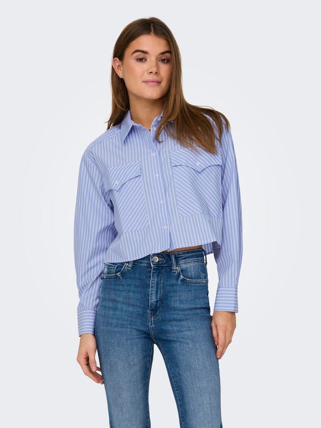 ONLY Regular fit Overhemd kraag Manchetten met knoop Overhemd - 15327688