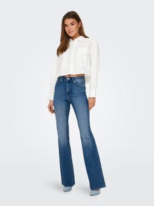 ONLY Cropped shirt -White - 15327688