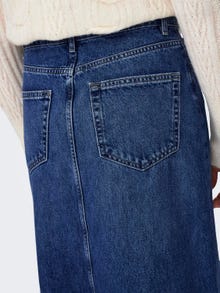 ONLY High waist Long skirt -Medium Blue Denim - 15327696