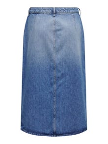 ONLY Long denim skirt -Medium Blue Denim - 15327700