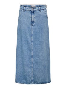 ONLY ONLLIZA Denim Dlouhá sukně -Light Blue Denim - 15327701