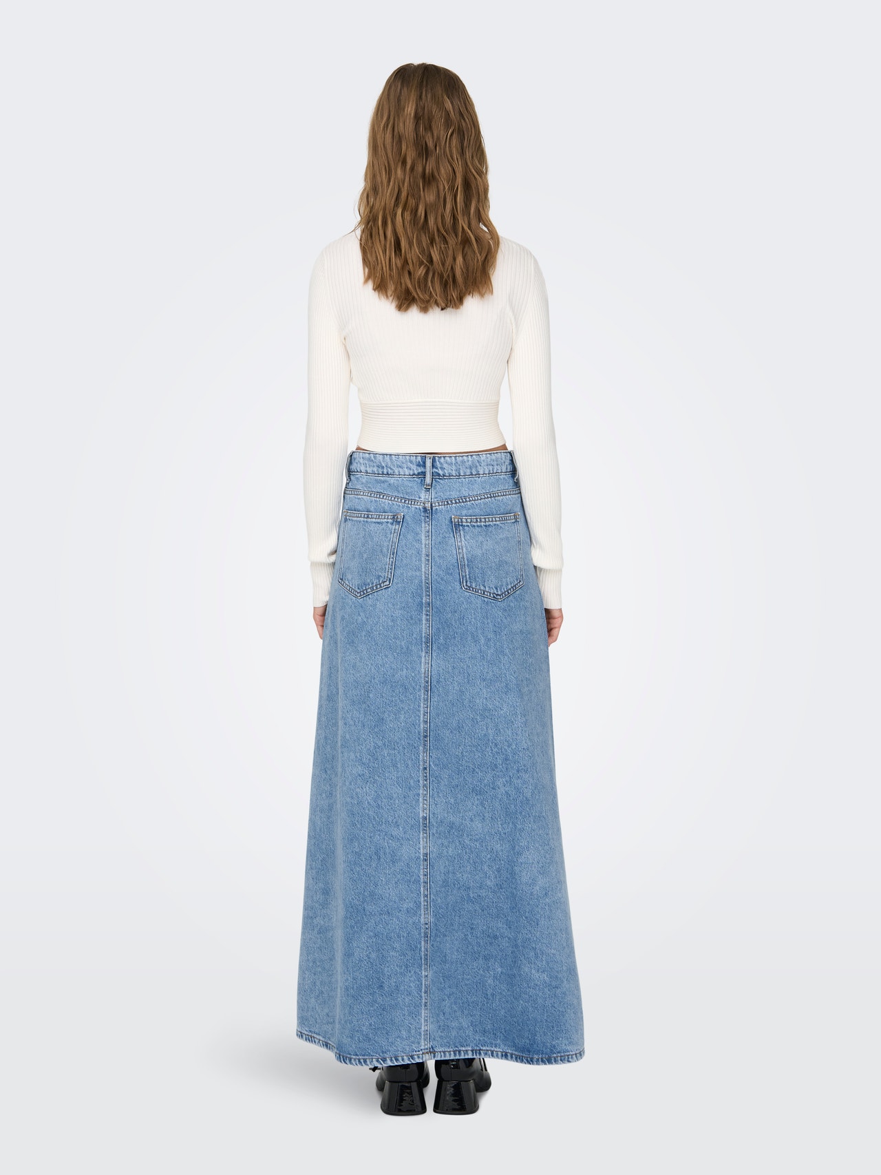 ONLY ONLLIZA Denim Dlouhá sukně -Light Blue Denim - 15327701