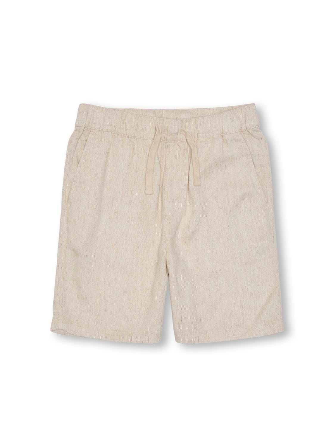 ONLY Normal passform Shorts -Oatmeal - 15327738