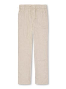 ONLY Wide leg trousers with mid waist  -Oatmeal - 15327740