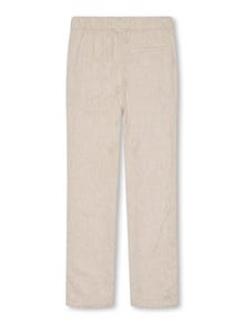ONLY Pantalons Loose Fit Taille moyenne Jambe évasée -Oatmeal - 15327740