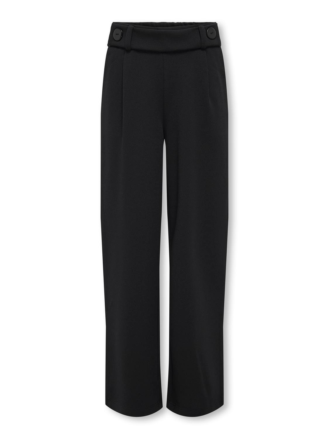ONLY Pantalons Regular Fit Taille moyenne -Black - 15327742