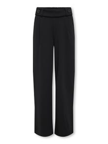 ONLY Regular Fit Mid waist Trousers -Black - 15327742
