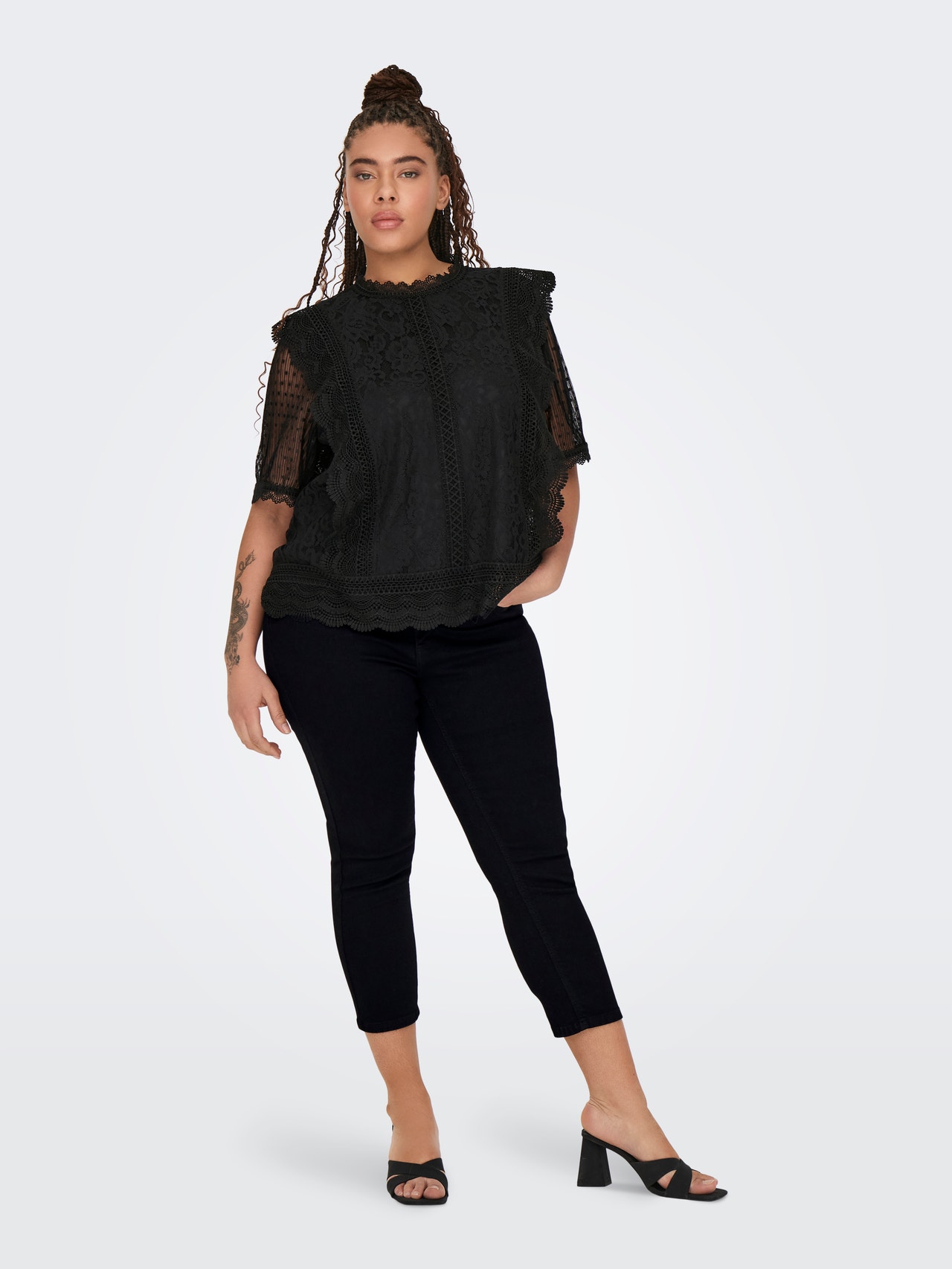 ONLY Tops Regular Fit Col rond -Black - 15327764