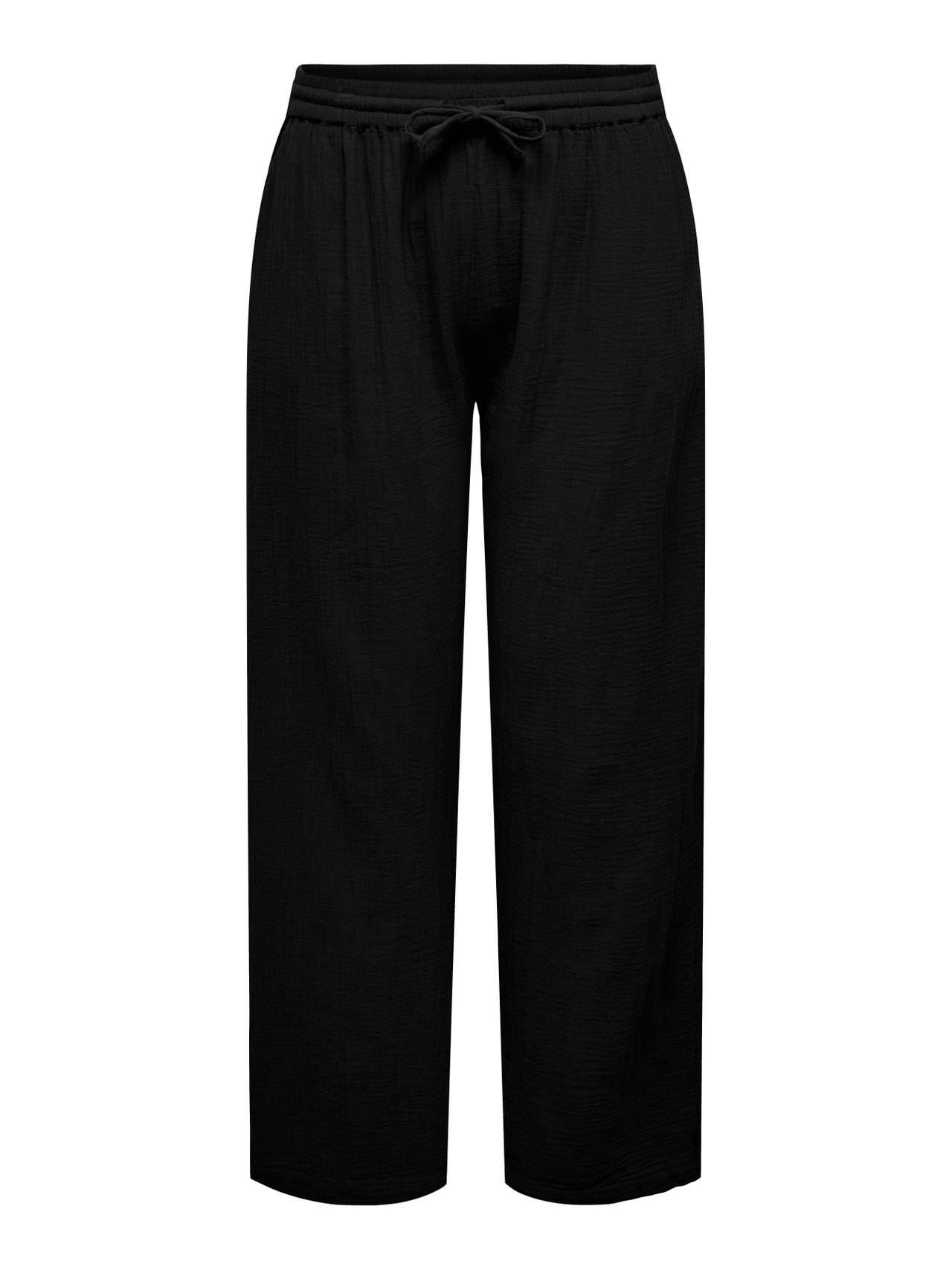 ONLY Udobnost pristaje KRIVULJA Hlače -Black - 15327807