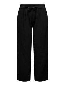 ONLY Udobnost pristaje KRIVULJA Hlače -Black - 15327807