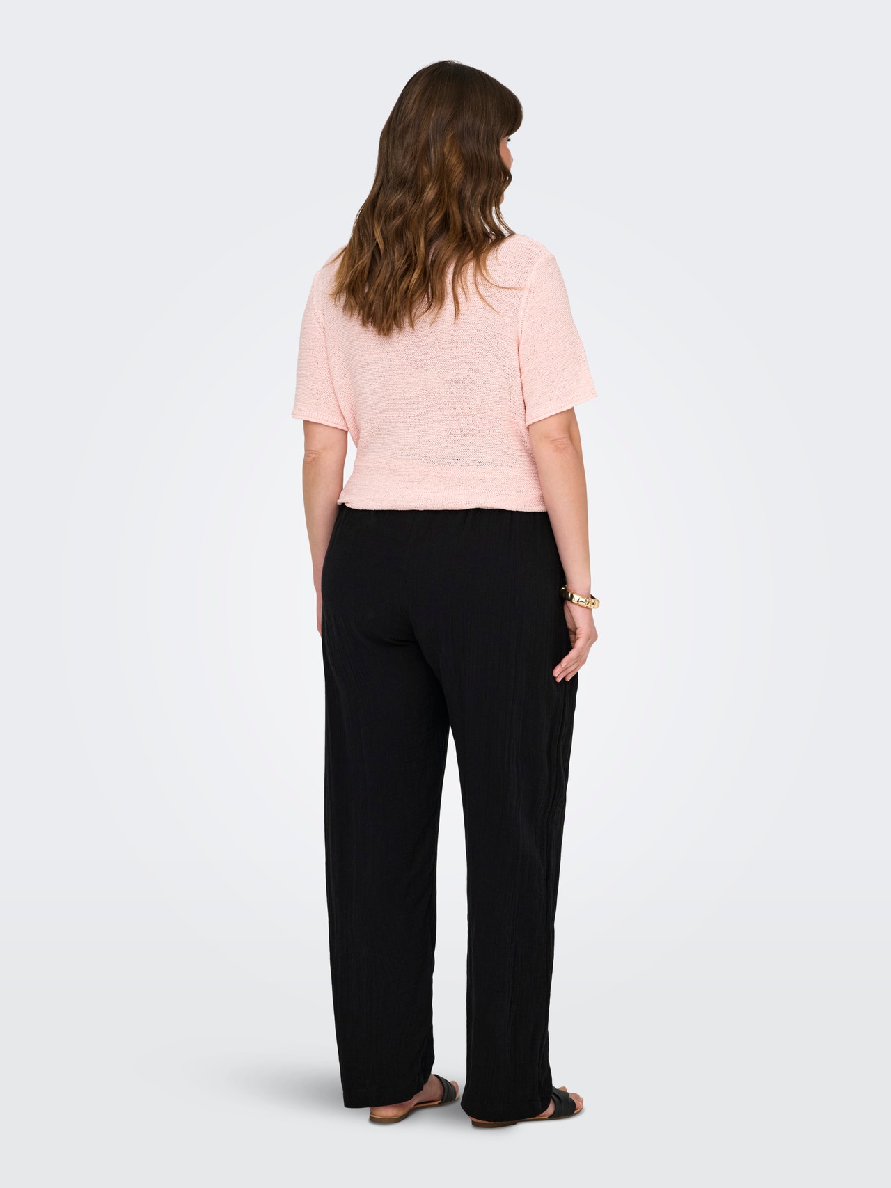 ONLY Udobnost pristaje KRIVULJA Hlače -Black - 15327807