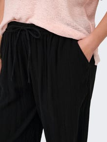 ONLY Udobnost pristaje KRIVULJA Hlače -Black - 15327807