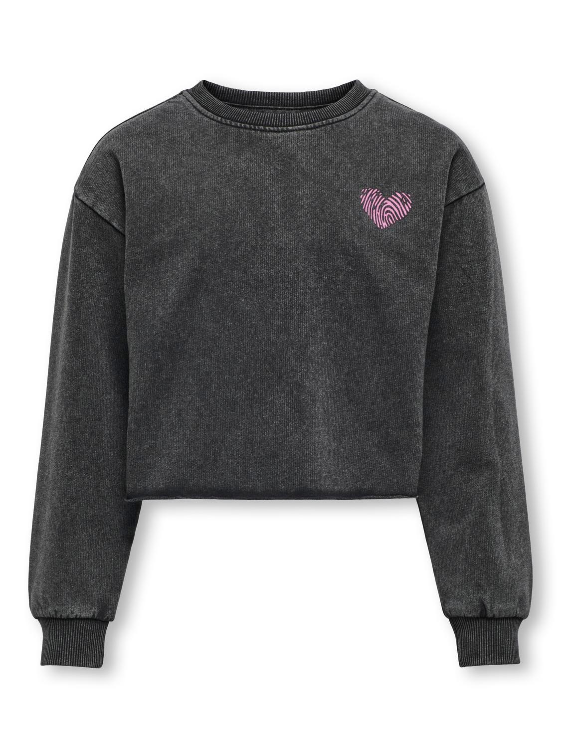 ONLY Regular fit O-hals Sweatshirt -Black - 15327810