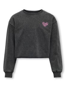 ONLY Regular Fit Round Neck Sweatshirts -Black - 15327810