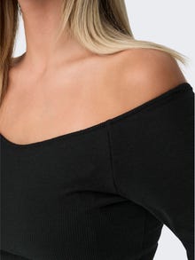 ONLY Regular fit Off shoulder Topit -Black - 15327881