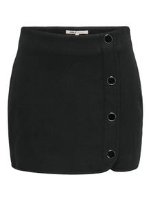 ONLY Kõrge vöökoht Lühike seelik -Black - 15327992