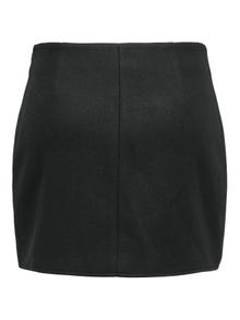 ONLY Kõrge vöökoht Lühike seelik -Black - 15327992