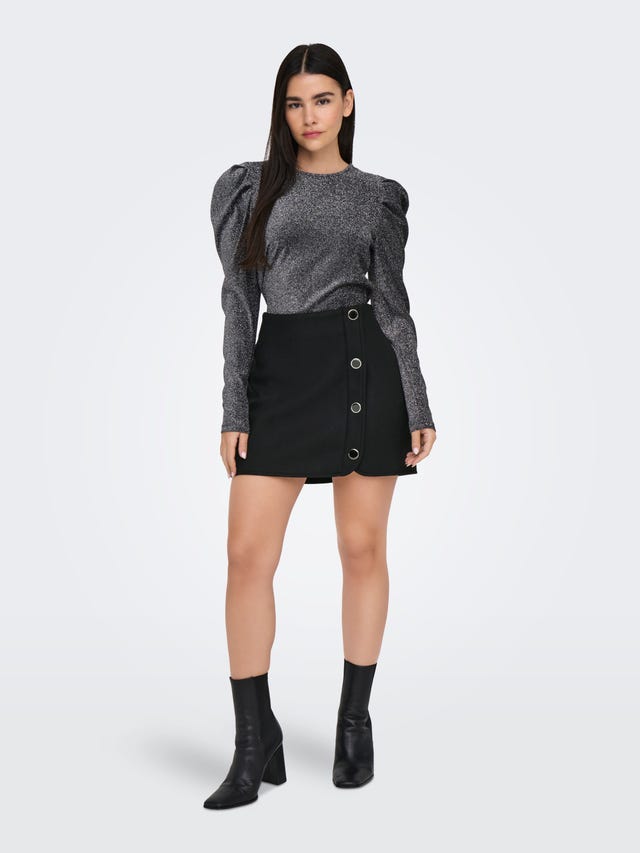 ONLY Kõrge vöökoht Lühike seelik - 15327992