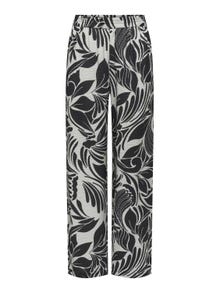 ONLY Mid waist trousers -Whitecap Gray - 15328104