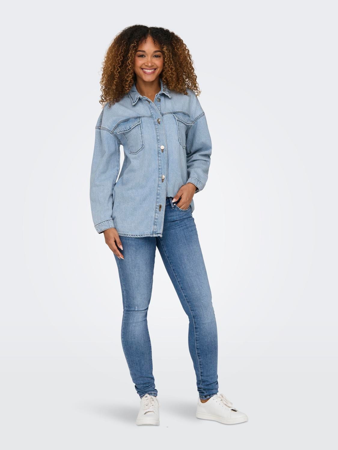 ONLY ONLCORAL SUPER LOW Skinny fit jeans -Light Blue Denim - 15328175