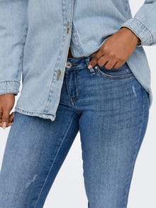 ONLY Skinny fit Super low waist Jeans -Light Blue Denim - 15328175