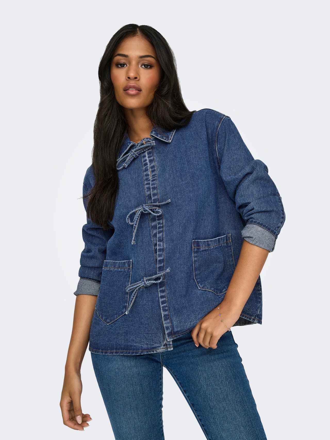 ONLY Denim jacket -Dark Blue Denim - 15328253