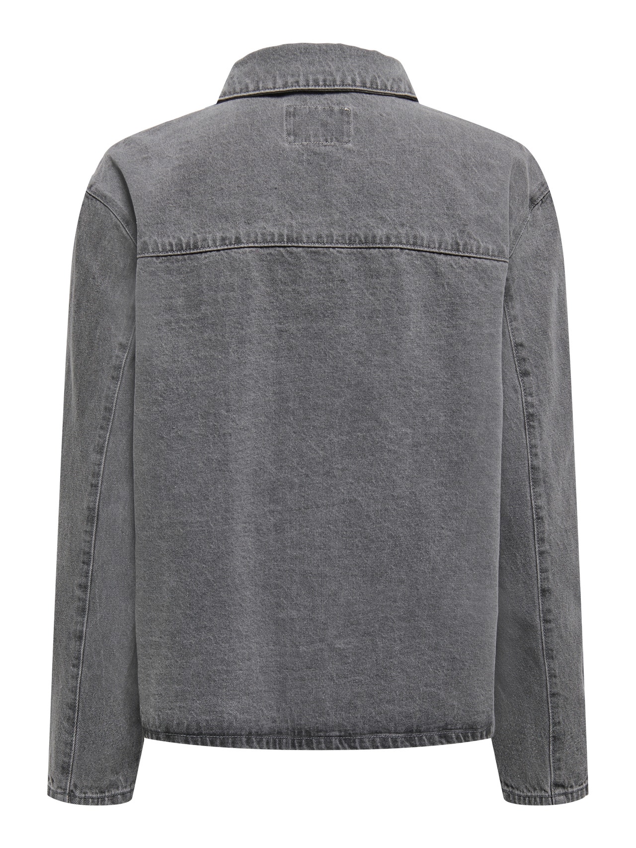 ONLY Chaqueta vaquera Cuello italiano -Medium Grey Denim - 15328253