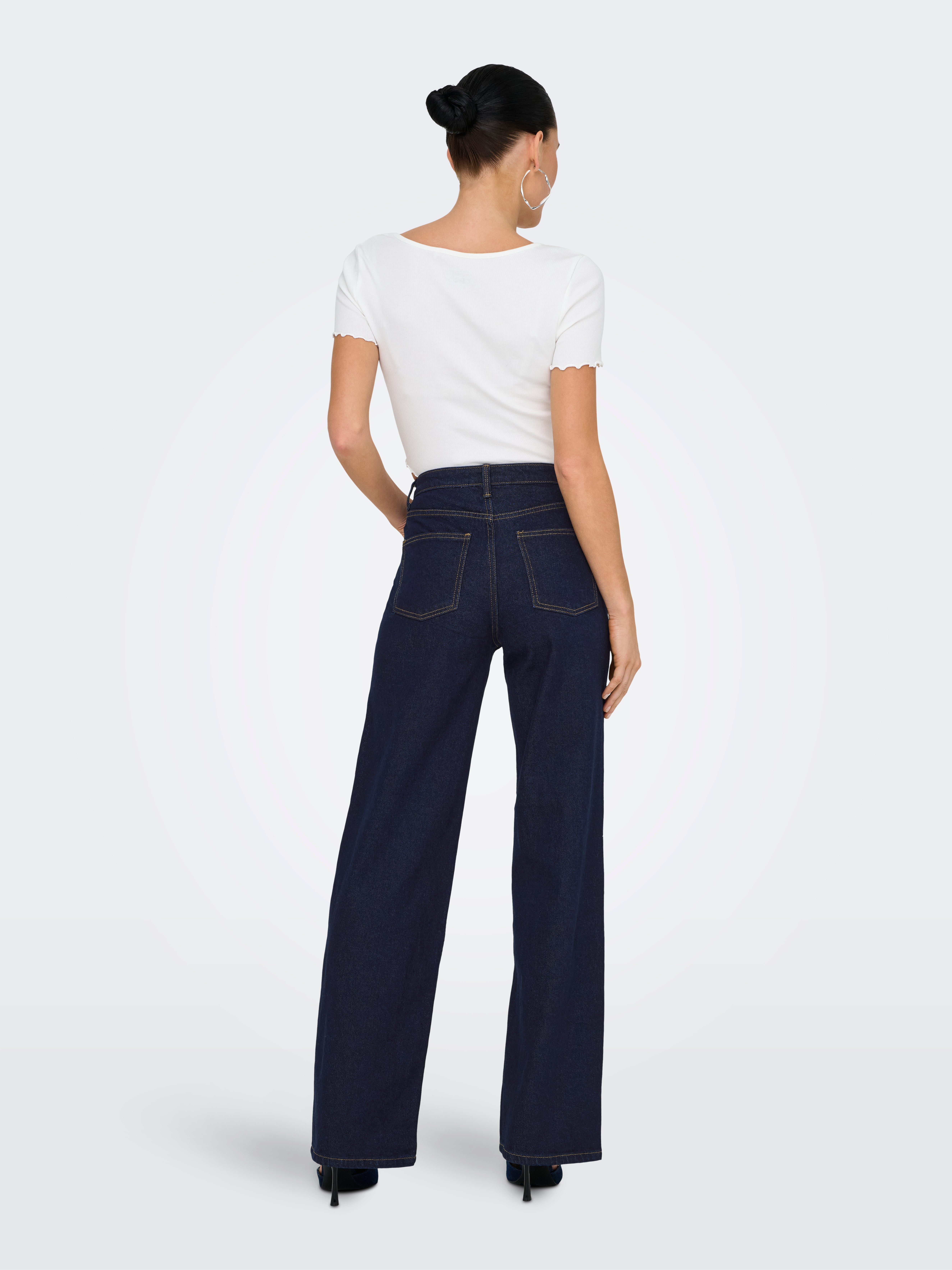 [ ] Super Wide Leg Fit Dark Blue Jeans ★大人気★ JJXX Wide leg Jeans 'Tokyo' in Dark Blue | ABOUT YOU