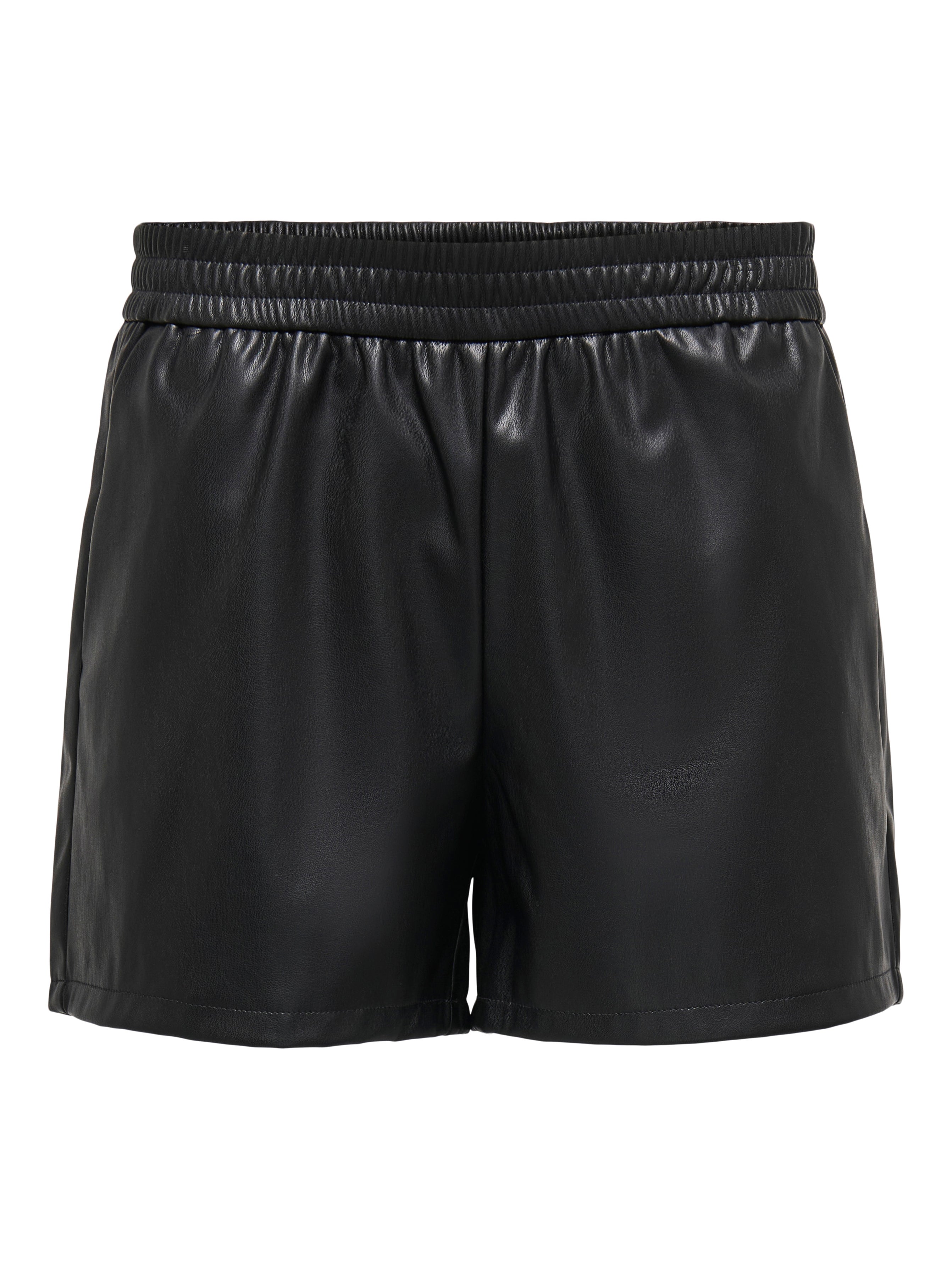 Thumbnail - Jdyalaia Mittlere Taille Normal Geschnitten Kunstledershorts