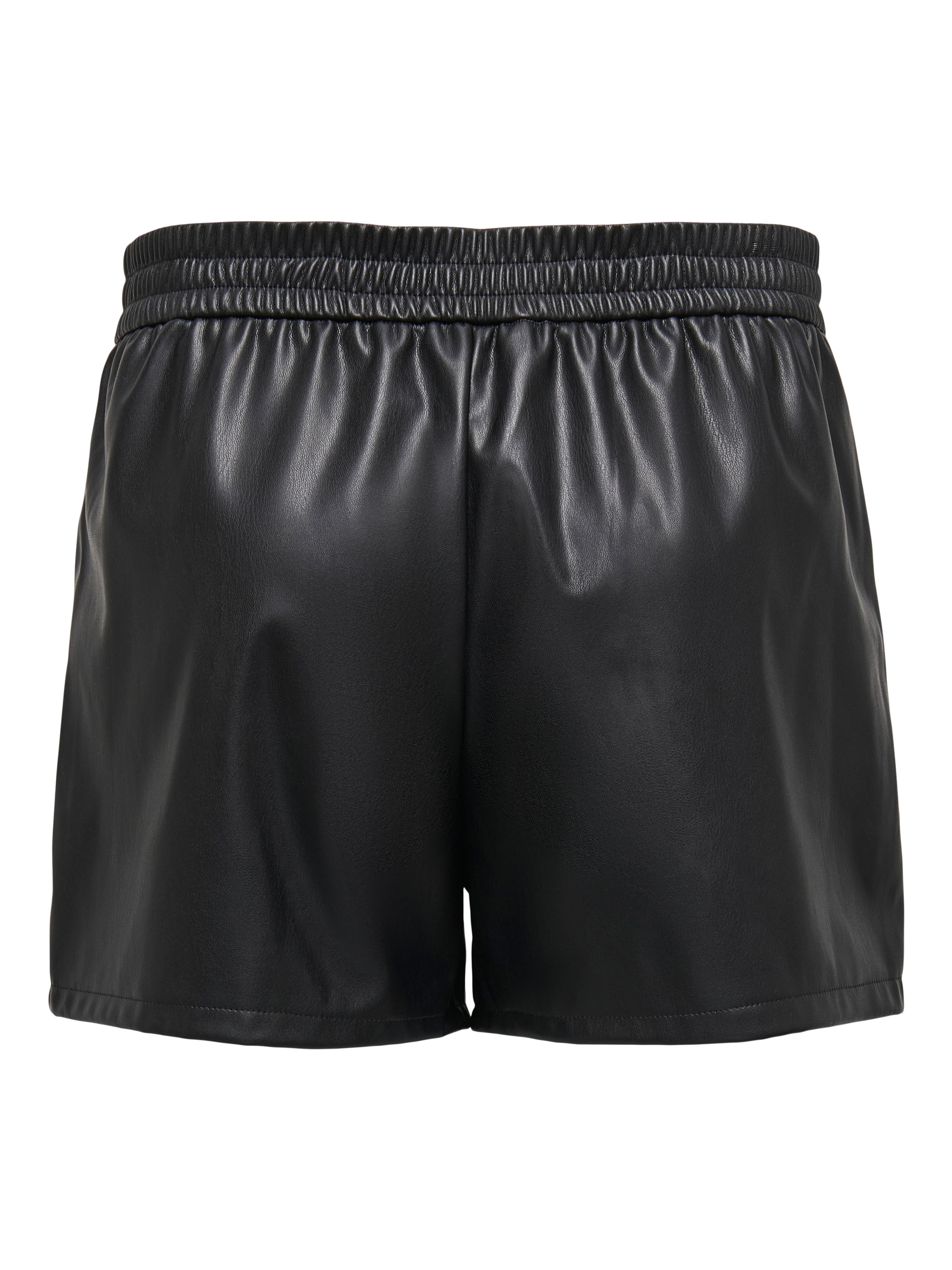 Thumbnail - Jdyalaia Mittlere Taille Normal Geschnitten Kunstledershorts