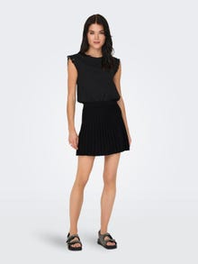 ONLY Mini plissé skirt -Black - 15328327