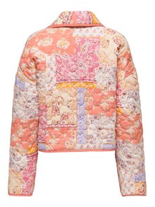 ONLY Quiltet patchwork jakke -Ecru - 15328493