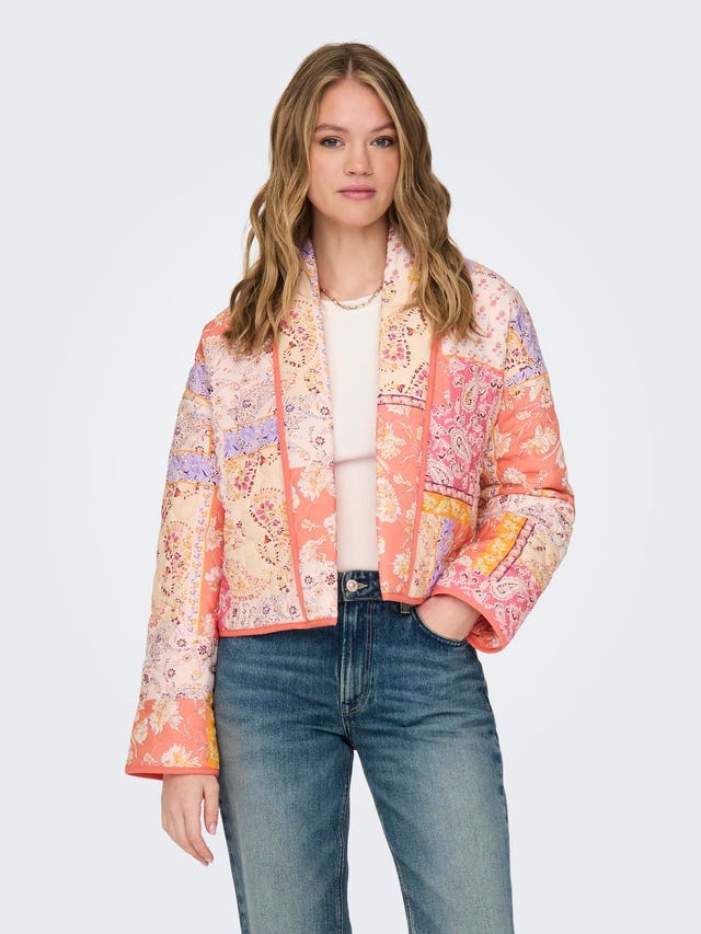 ONLY Quilted patch work jacket - 15328493
