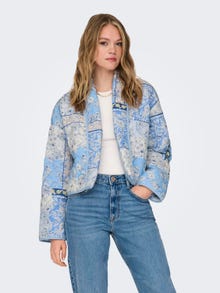 ONLY Quilted patch work jacket -Cloud Dancer - 15328493