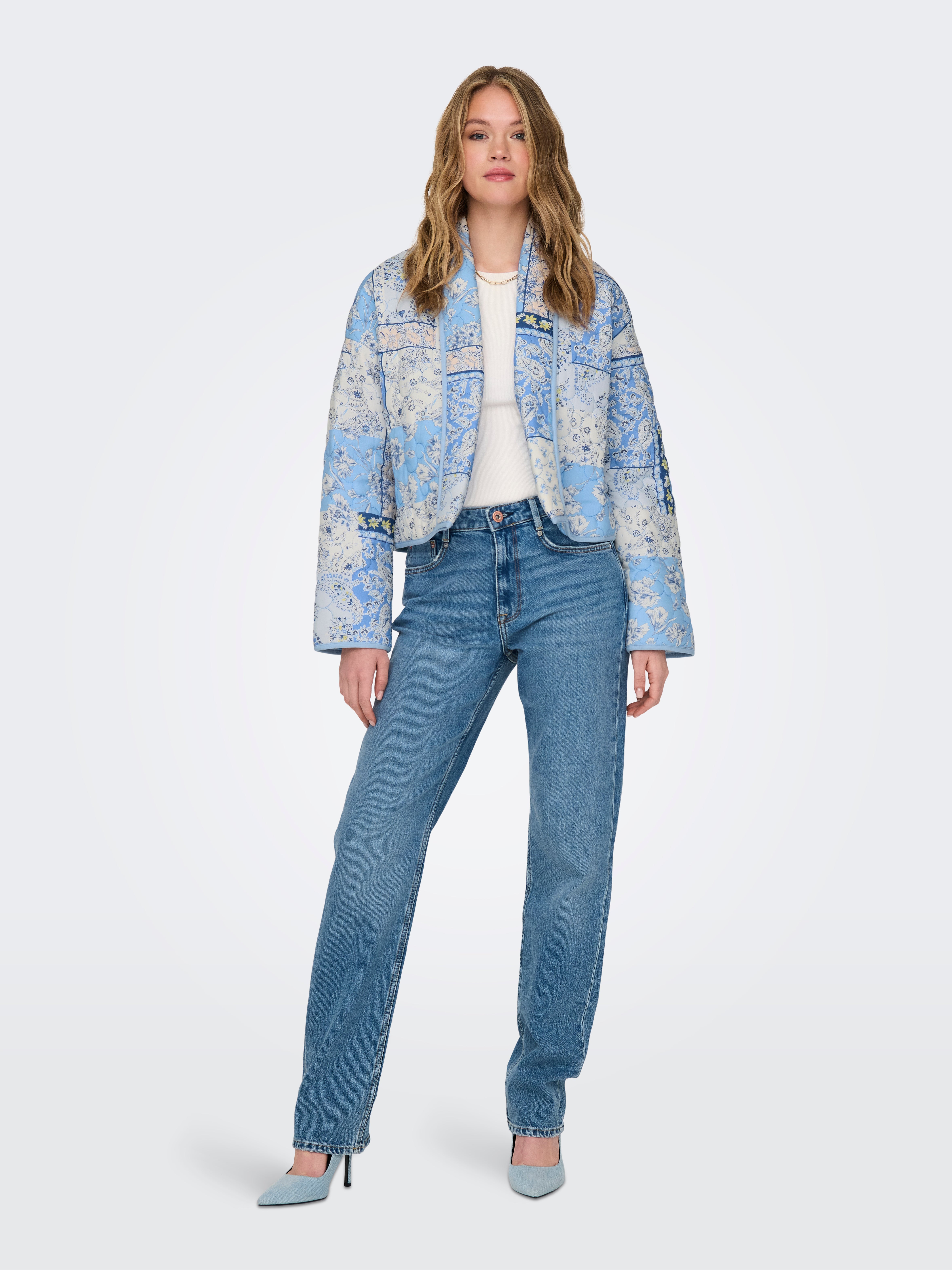 Vestes Col rond Épaules tombantes | White | ONLY®