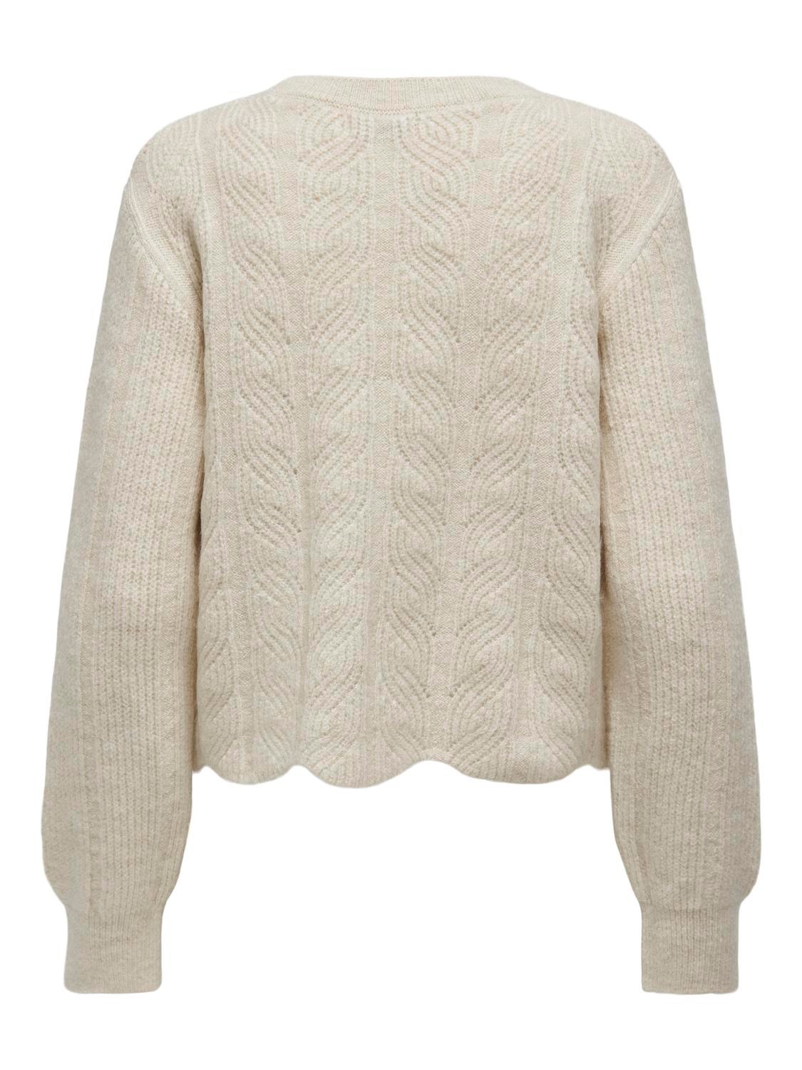 ONLY Normal passform O-ringning Pullover -Birch - 15328600