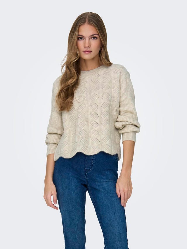 ONLY Regular Fit Round Neck Pullover - 15328600