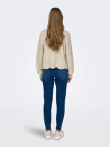 ONLY O-neck knit pullover -Birch - 15328600
