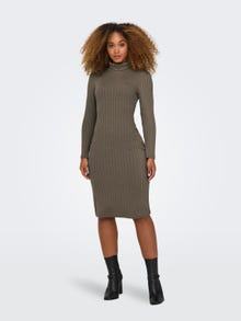 ONLY midi knit dress -Walnut - 15328702
