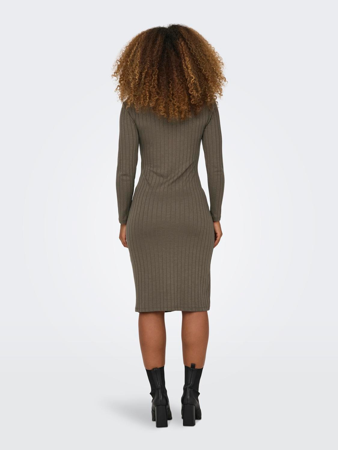 ONLY Maxi knit dress -Walnut - 15328702