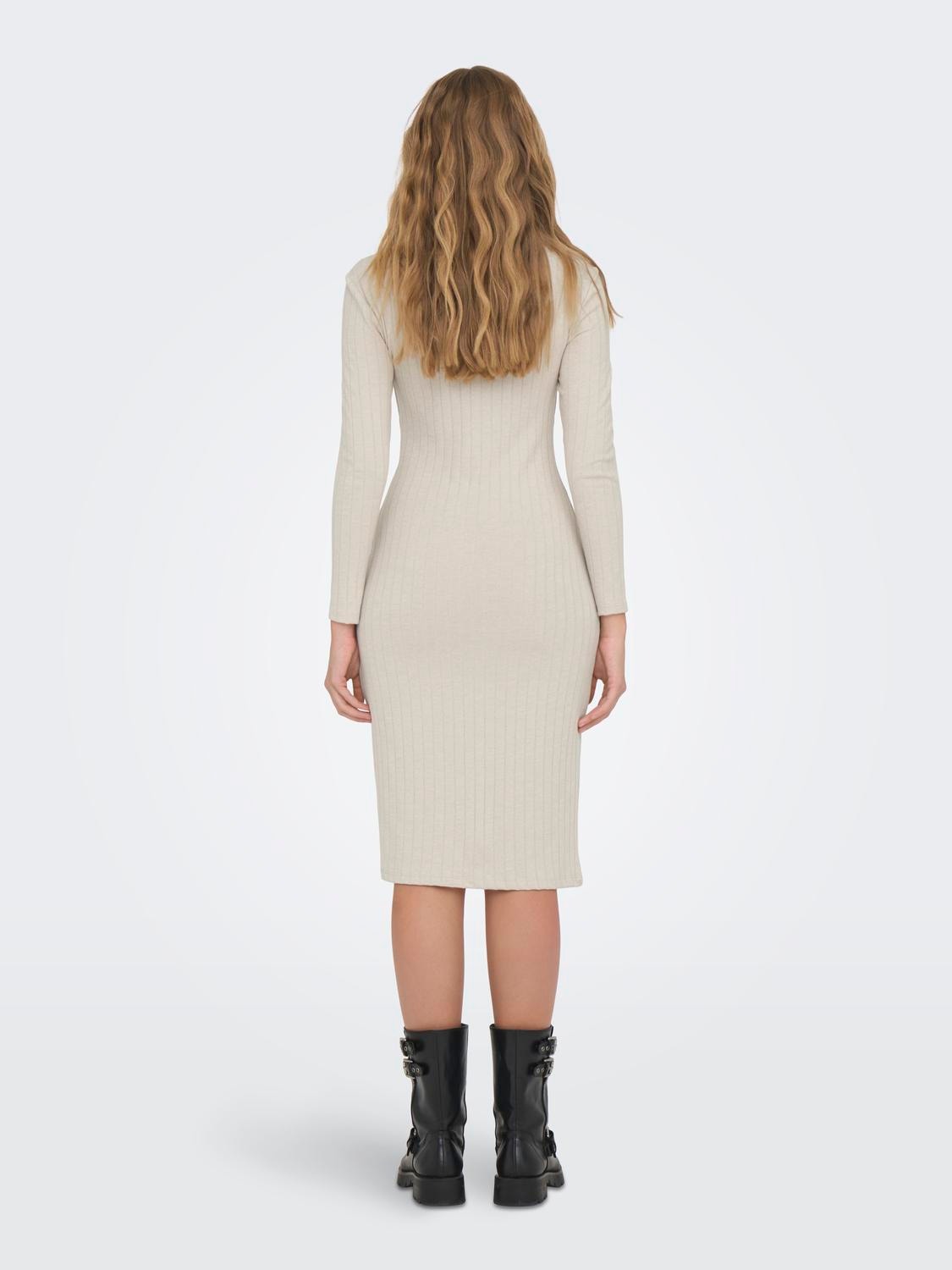 ONLY Maxi knit dress -Pumice Stone - 15328702