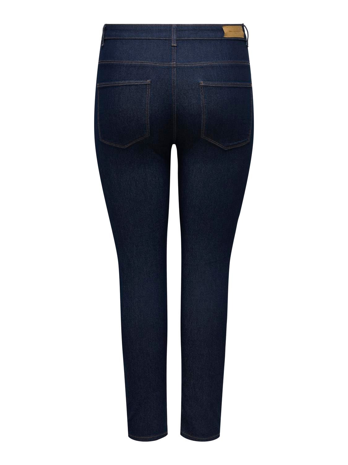 ONLY Jeans Skinny Fit Vita alta -Dark Blue Denim - 15328716
