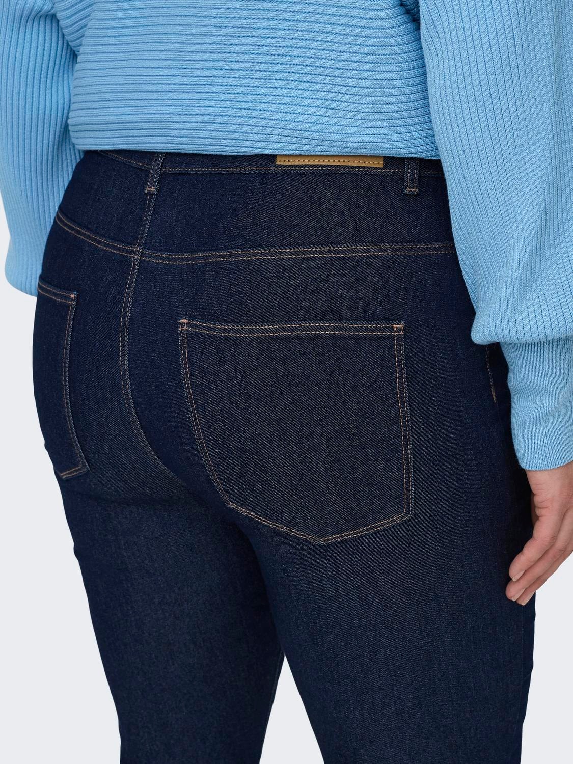 ONLY Skinny Fit High waist Jeans -Dark Blue Denim - 15328716
